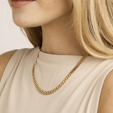 Curb Necklace in 14K Gold, 16.93 inches | Solid Gold | Minimalistic