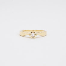 Ring with diamond (0.05 ct) in 14K Gold size 6½ | Solid Gold