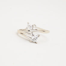 Ring with diamond (0.48 ct) in 14K White gold size 9¼ | Vintage