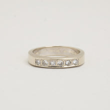 Ring with diamond (0.38 ct) in 14K White gold size 7¼ | Vintage