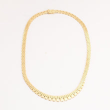 Brick Necklace in 14K Gold, 15.75 inches | Solid Gold | Premium Real