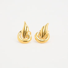 Minimalist 8K Solid Gold Earrings, 0.39 Inch Simple Studs, Modernist Style, Chic Everyday Gold Jewelry