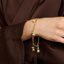 Figaro Bracelet in 18K Gold, 8.27 inches | Real Genuine Gold