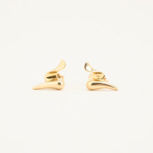 Classic 8K Gold Stud Earrings, 0.47 Inch Diameter, Timeless Real Gold Jewelry, Fine Craftsmanship