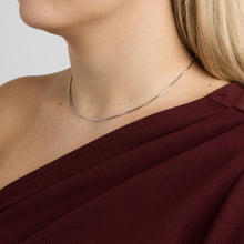 Venezia Necklace in 14K White gold, 15.35 inches | Vintage Solid Gold