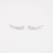 Georg Jensen Earrings with diamond (0.26 ct) in 18K White gold, 0.98