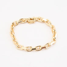 Anchor chain Bracelet in 14K Gold, 7.28 inches | Real Genuine Gold