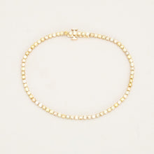 Bracelet with diamond (3.4 ct) in 18K White gold, 7.09 inches | Real