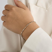 Bracelet with and Zirconia in 14K White gold, 6.89 inches | Vintage