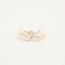 Ring with diamond (2.5 ct) in 18K Rose gold size 6 | Vintage Solid