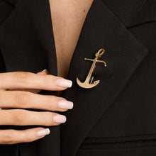 Ole Lynggard Brooch in 14K Gold, 1.73 inches | Solid Gold
