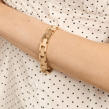 Block Bracelet in 14K Gold, 7.09 inches | Solid Gold | Minimalistic
