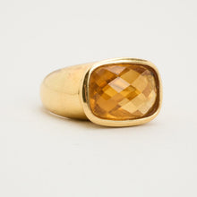 Ring with and citrine in 18K Gold size 5¼ | Real Genuine Gold