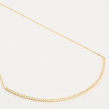 Maria Black Necklace with diamond (0.38 ct) in 18K Gold, 15.35 inches