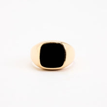 Ring with and onyx in 14K Gold size 12 | Solid Gold | Premium Real