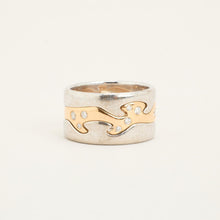 Georg Jensen Ring in 18K White gold and rose gold size 8 - 8