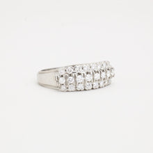 Ring with diamond (0.76 ct) in 14K White gold size 7¼ | Real Genuine