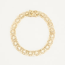 X-link Bracelet in 14K Gold, 7.48 inches | Real Genuine Gold