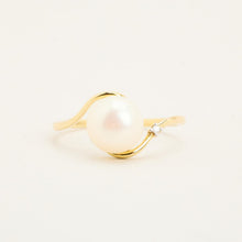 Ring with and pearl in 14K Gold size 9¼ | Real Genuine Gold