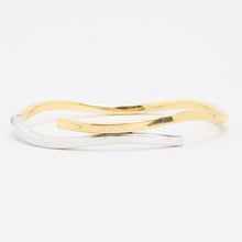 Bangle in 18K Gold and white gold, 2.36 inches | Vintage Solid Gold