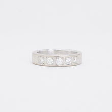 Ring with diamond (0.54 ct) in 18K White gold size 7¾ | Solid Gold