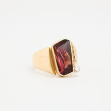 Ring with diamond (0.04 ct) in 14K Gold size 7¾ | Solid Gold | Fine