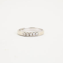 Ring mit Diamant (0,25 ct) in 14K Weißgold Größe 9½ | Echt