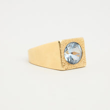 Ring with and synthetic spinel in 14K Gold size 7¾ - 8 | Real