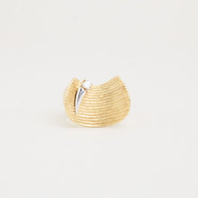 Ring with diamond (0.05 ct) in 14K Gold size 6¾ | Real Genuine Gold