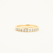 Ring with diamond (0.21 ct) in 14K Gold size 6½ | Vintage Solid Gold