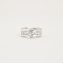 Georg Jensen Ring with diamond (0.48 ct) in 18K White gold size 6