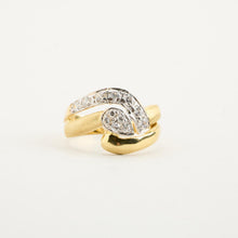 Ring with and Zirconia in 14K Gold size 7¾ | Solid Gold