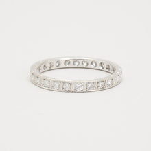 Ring with diamond (0.26 ct) in 14K White gold size 7¼ | Real Genuine