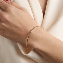 Vintage Inspired 14K Solid Gold Bangle, Elegant 2.52 Inch Classic Design, Premium Real Gold Bracelet