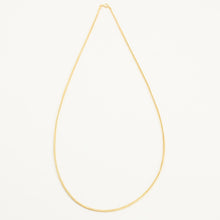 Snake chain Necklace in 18K Gold, 24.61 inches | Vintage Solid Gold