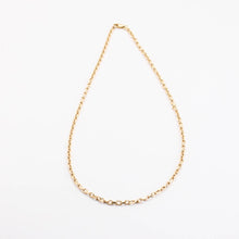Anchor chain Necklace in 8K Gold, 22.64 inches | Vintage Solid Gold