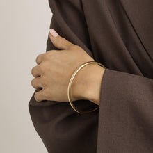 Smykkekæden Bangle in 14K Gold, 2.56 inches | Real Genuine Gold