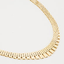 Brick Necklace in 14K Gold, 16.73 inches | Real Genuine Gold