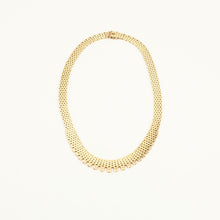 Brick Necklace in 14K Gold, 16.14 inches | Real Genuine Gold | Fine