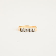 Ring with diamond (0.45 ct) in 14K Gold and white gold size 8