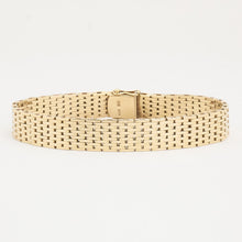Brick Bracelet in 14K Gold, 7.68 inches | Real Genuine Gold