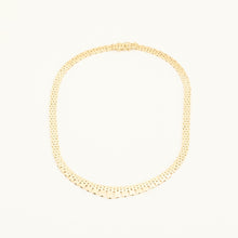 Brick Necklace in 14K Gold, 15.75 inches | Solid Gold | Quality Fine