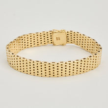 Brick Bracelet in 14K Gold, 7.28 inches | Real Genuine Gold | Premium