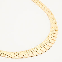 Brick Necklace in 14K Gold, 15.94 inches | Real Genuine Gold