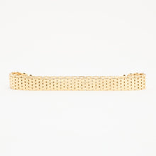 Brick Bracelet in 14K Gold, 7.48 inches | Solid Gold | Minimalistic