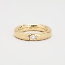 Ring with diamond (0.11 ct) in 14K Gold size 5¼ | Real Genuine Gold