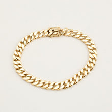 Curb Bracelet in 14K Gold, 8.07 inches | Solid Gold | Minimalistic