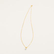 Necklace with diamond (0.21 ct) in 18K Gold and white gold, 16.93