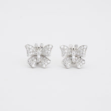 Hvelplund Earrings with diamond (0.35 ct) in 18K White gold, 0.35