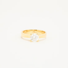 Ring with and Zirconia in 14K Gold size 7¼ | Vintage Solid Gold